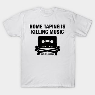 Cassette Bones - Home Taping Is Killing Music T-Shirt